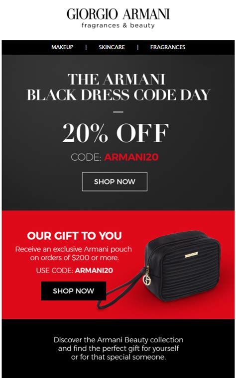 armani black friday.